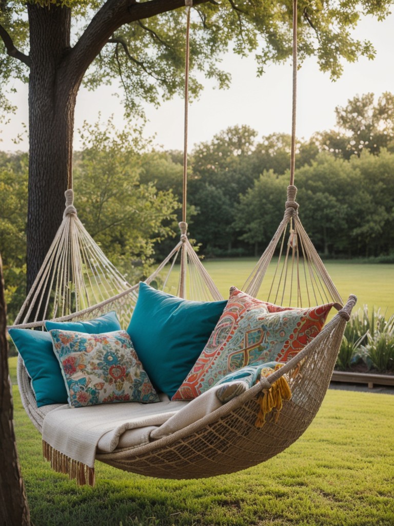 bohemian-backyard-retreat-vibrant-textiles-hanging-swings-cozy-hammock-corner-whimsical-relaxing-outdoor-escape