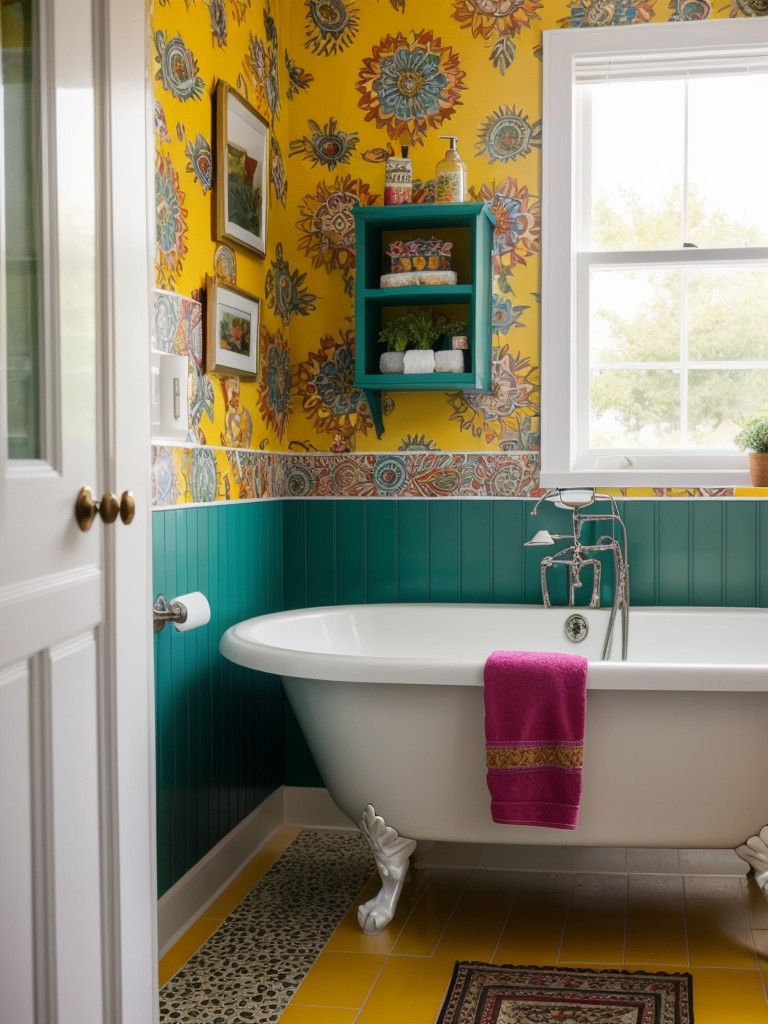 eclectic-bathroom-ideas-mix-match-patterns-bold-colors-quirky-decor-pieces-unique-eclectic-style