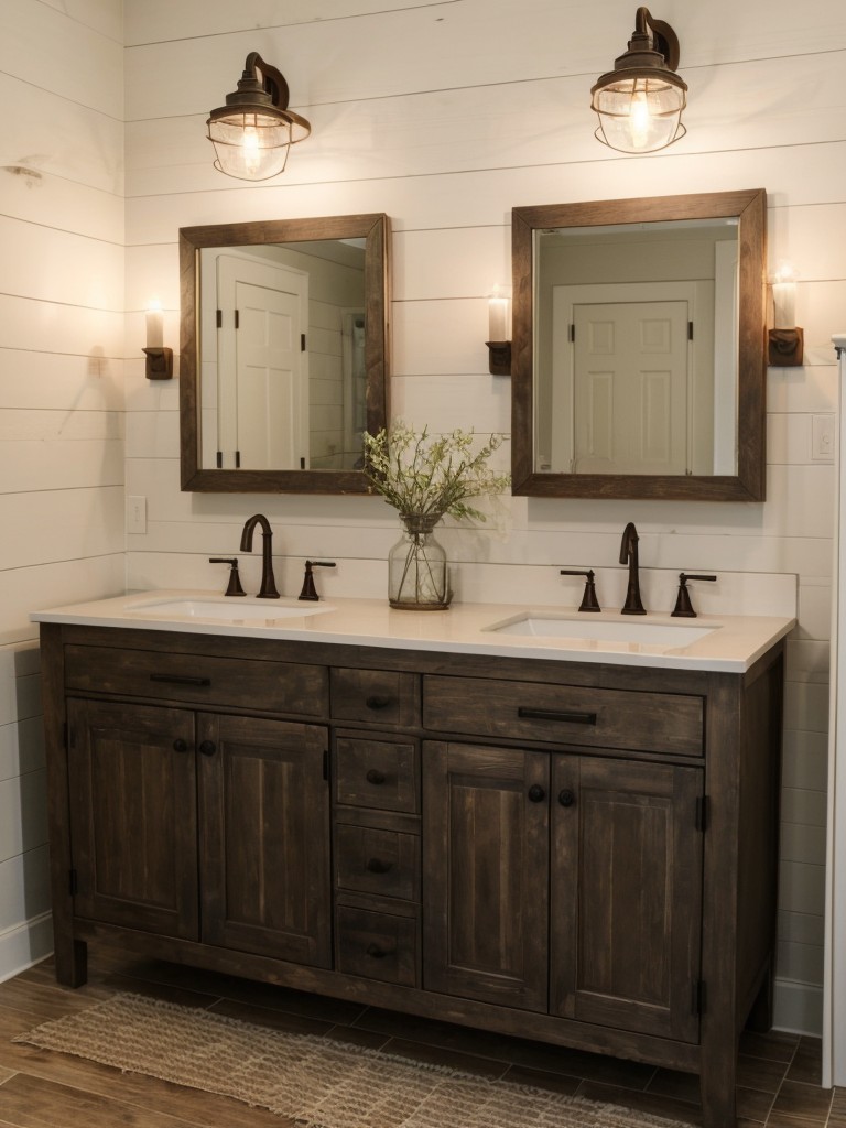 farmhouse-bathroom-decor-rustic-charm-using-shiplap-walls-vintage-inspired-lighting-farmhouse-style-fixtures