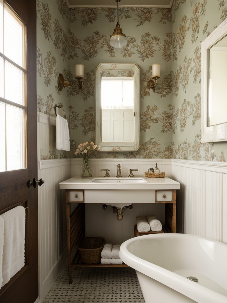 vintage-inspired-bathroom-decor-antique-fixtures-retro-wallpaper-vintage-accessories-nostalgic-feel