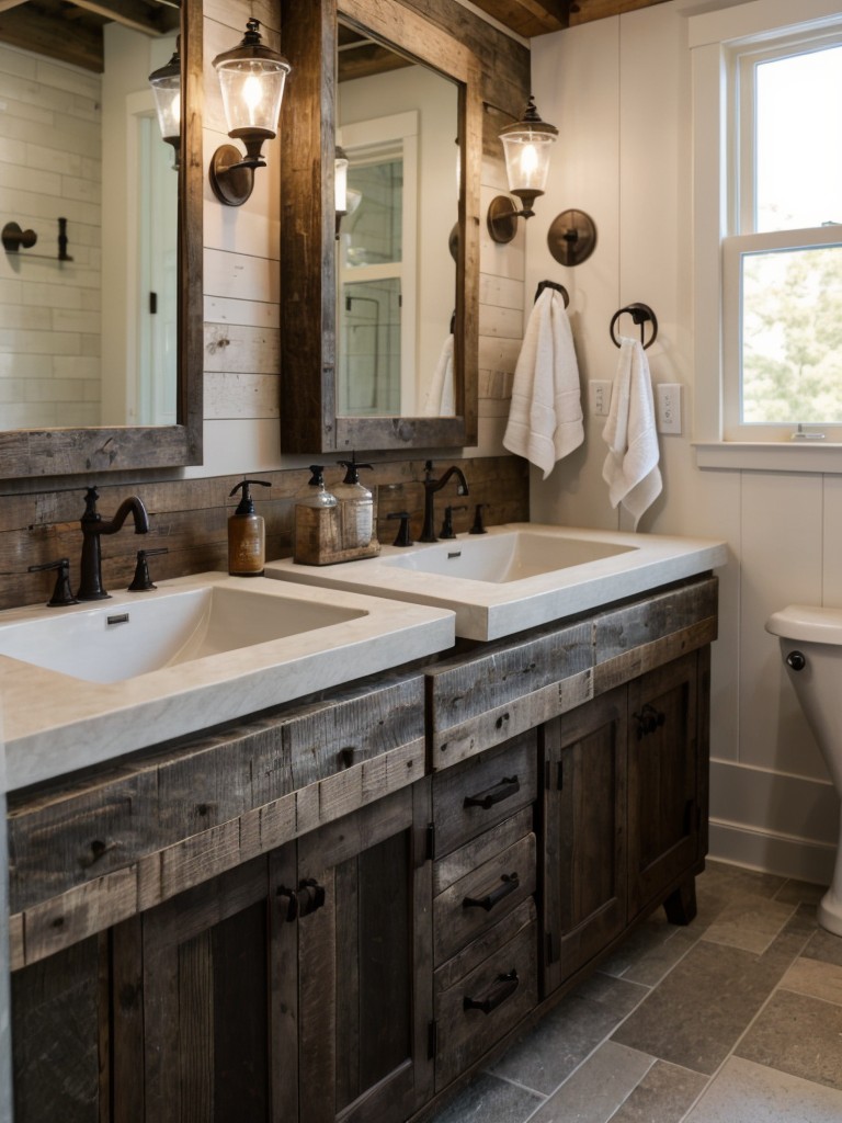 rustic-bathroom-ideas-reclaimed-wood-stone-accents-farmhouse-sink
