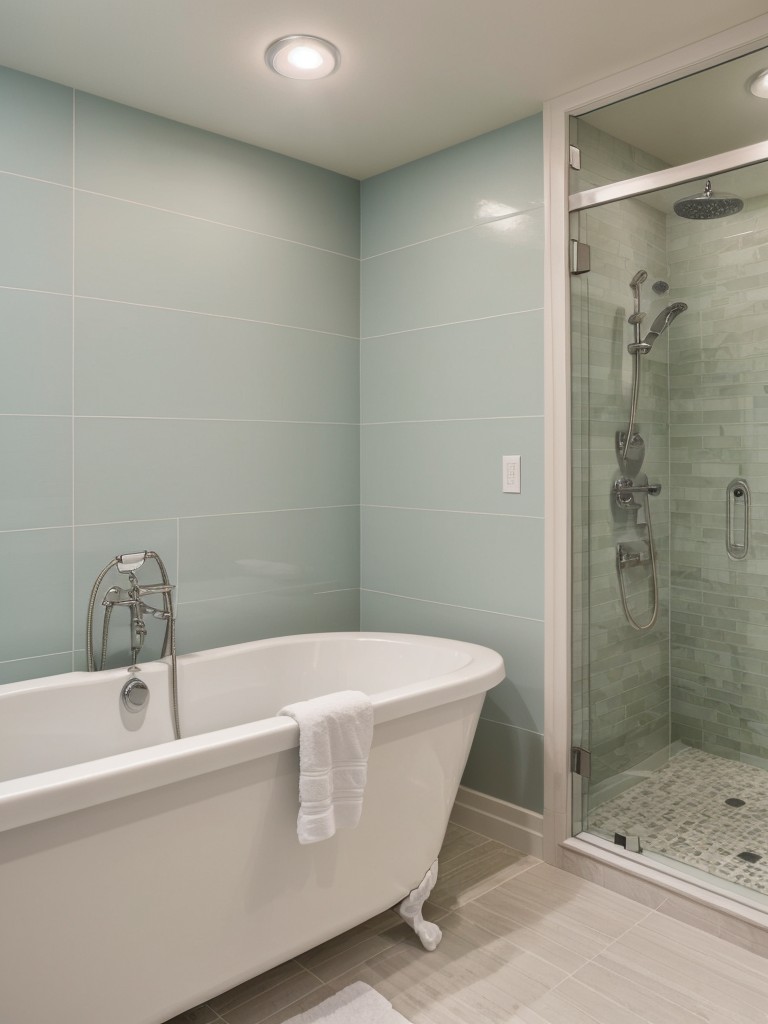 spa-inspired-bathroom-ideas-rain-shower-head-soaking-tub-calming-color-palette