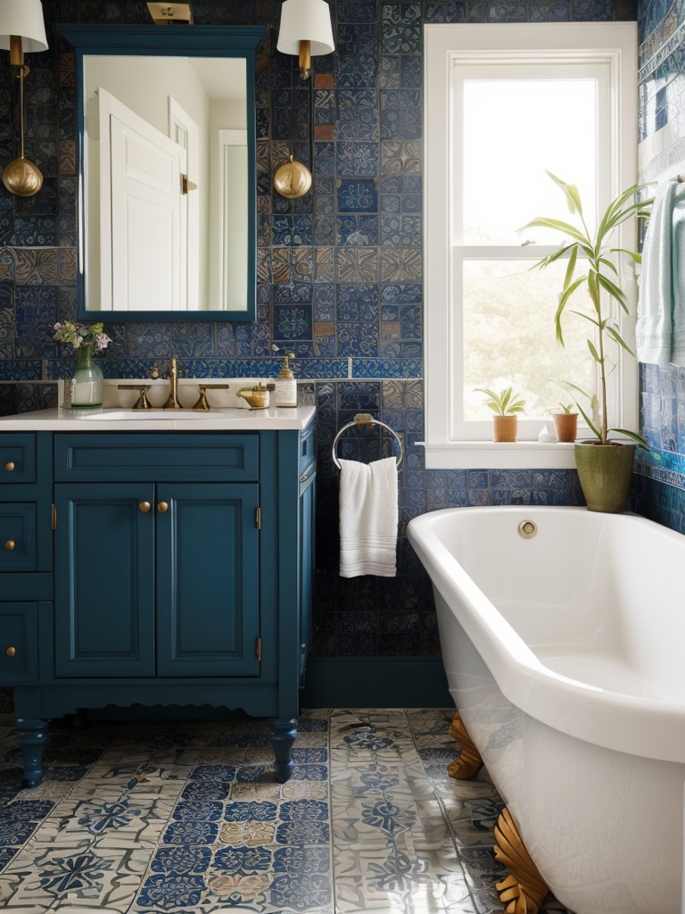 bohemian-inspired-bathroom-ideas-vibrant-colors-patterned-tiles-eclectic-accessories