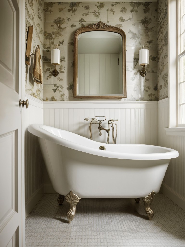 vintage-bathroom-ideas-classic-clawfoot-tubs-antique-mirrors-vintage-inspired-wallpaper