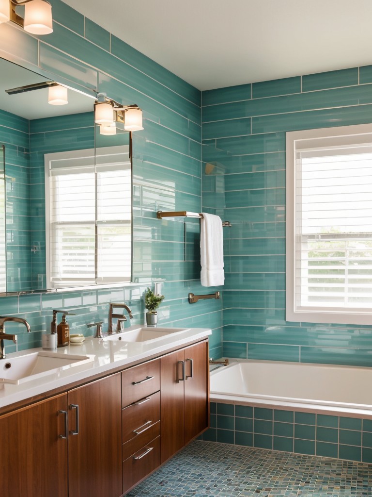 mid-century-modern-bathroom-ideas-retro-tile-patterns-sleek-fixtures-pops-vibrant-colors-fun-nostalgic-vibe