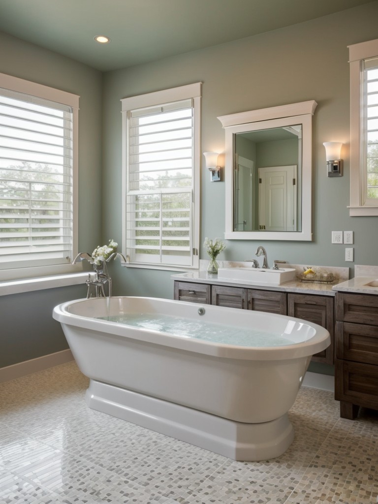 spa-like-bathroom-ideas-creating-serene-relaxing-retreat-home-features-like-soaking-tub-calming-colors-scented-candles