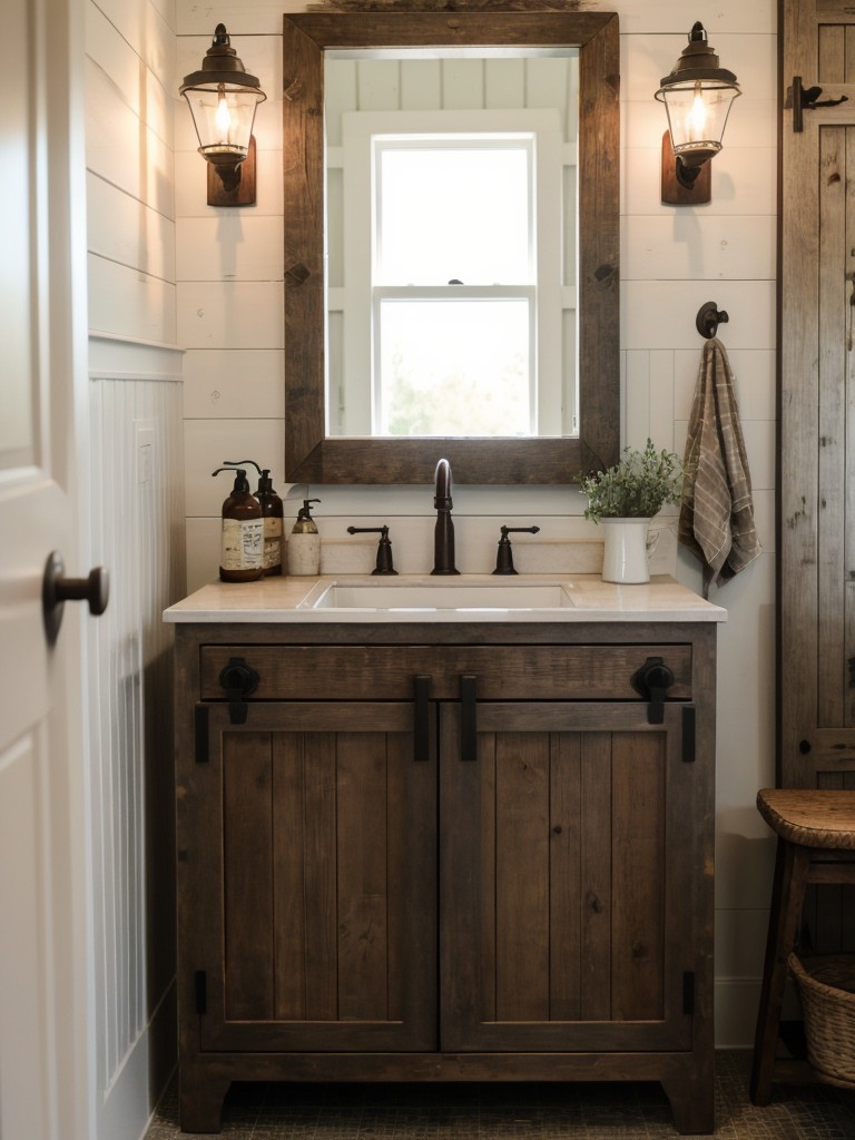 Farmhouse Bathroom Ideas Rustic Charm Vintage Elements Cozy Country Inspired Vibe Incorporating Farm 