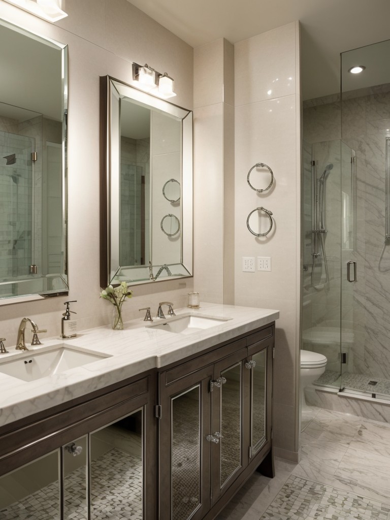 art-deco-bathroom-ideas-geometric-patterns-mirrored-surfaces-glamorous-fixtures