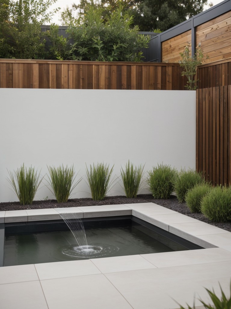 design-small-backyard-minimalist-approach-focusing-simplicity-clean-lines-small-water-feature