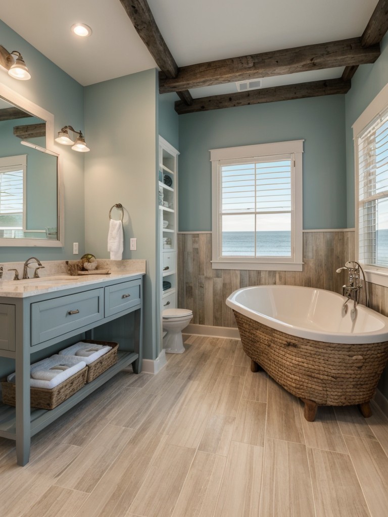 coastal-bathroom-ideas-beachy-color-scheme-nautical-decor-natural-textures-like-driftwood-seashells