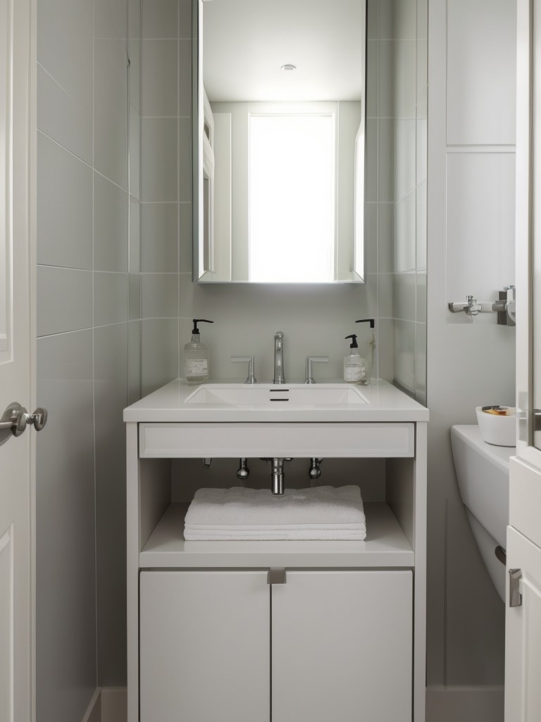 small-bathroom-ideas-space-saving-storage-options-light-color-scheme-mirrored-surfaces-to-create-illusion-larger-space