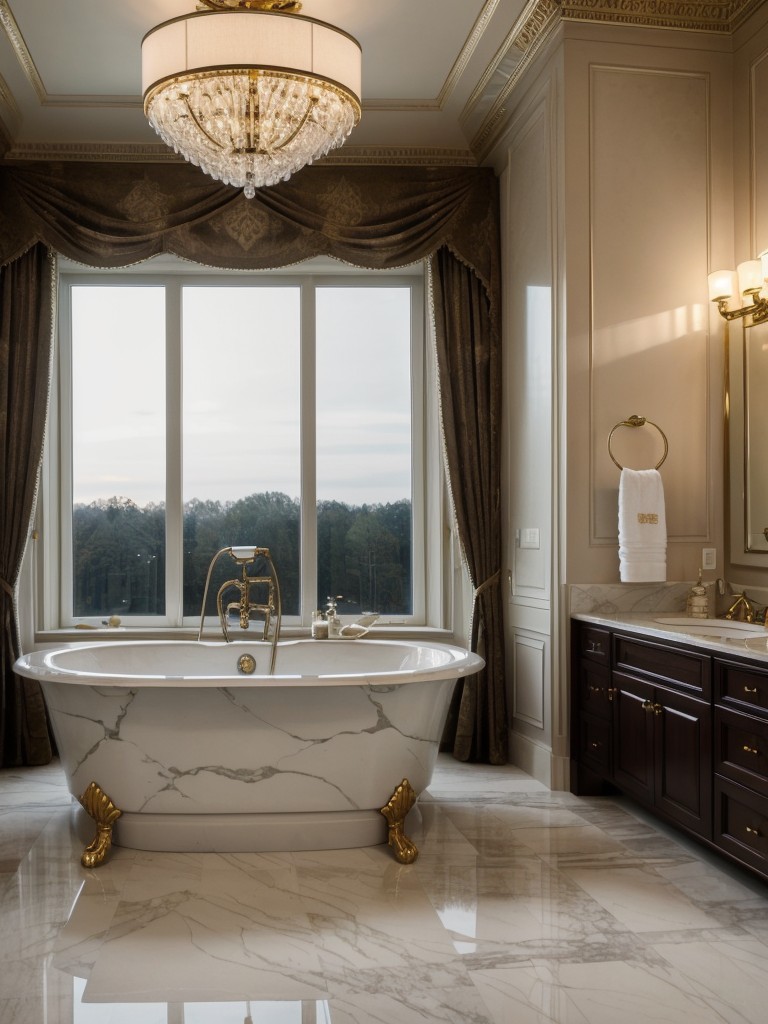 luxury-bathroom-ideas-indulging-opulence-marble-countertops-elegant-lighting-fixtures-lavish-soaking-tub