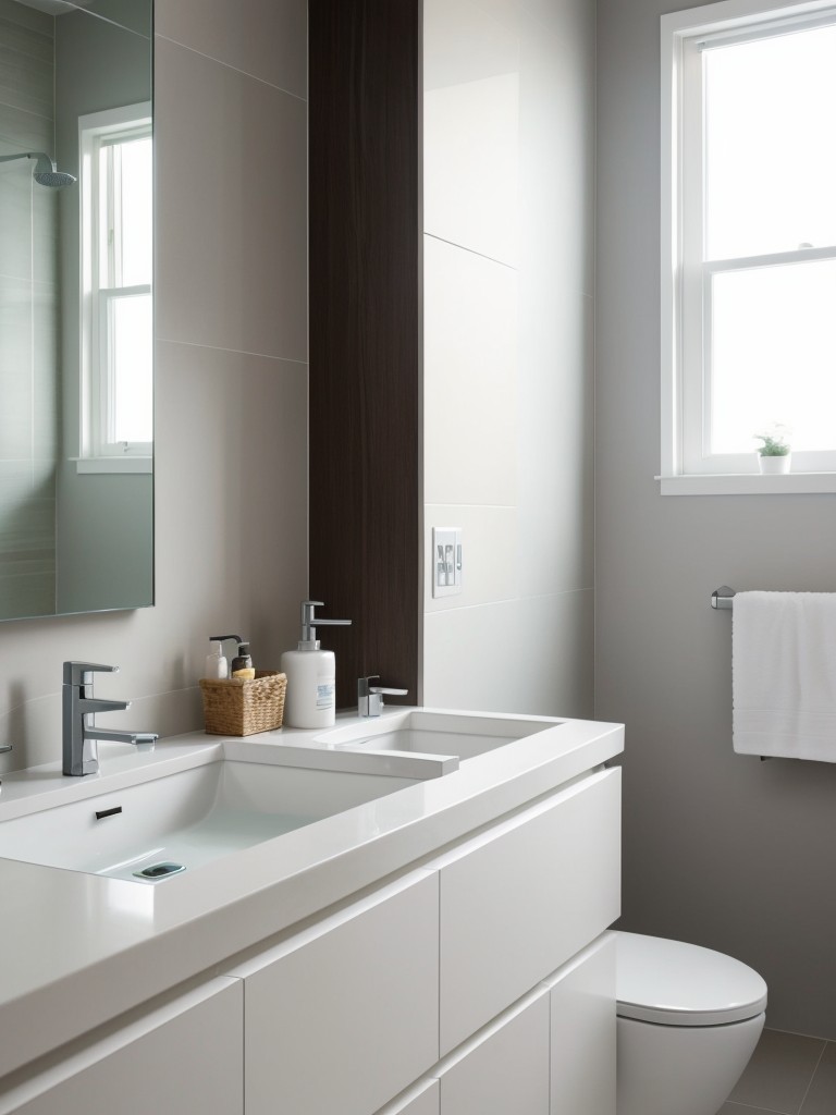 contemporary-bathroom-ideas-incorporating-sleek-modern-fixtures-minimalist-design-pops-bold-color-fresh-trendy-look