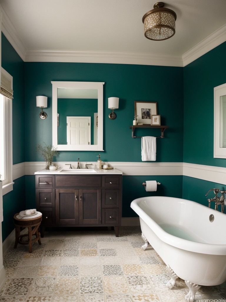 eclectic-bathroom-decor-mixing-different-patterns-colors-textures-bold-unique-style-statement