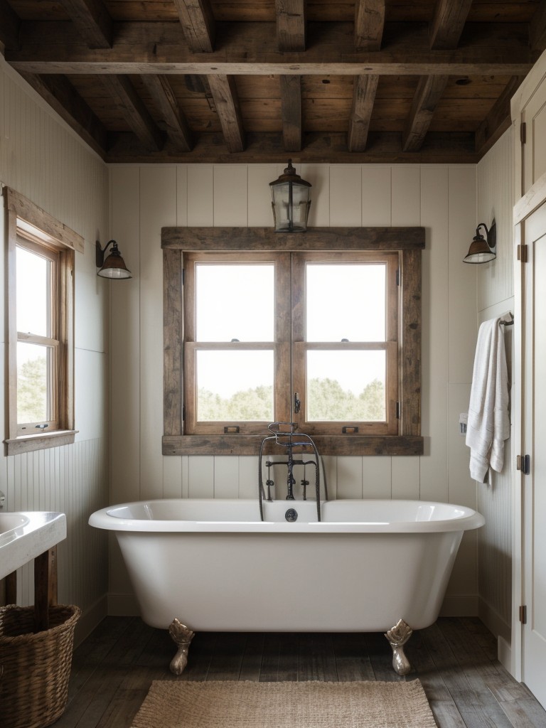 farmhouse-bathroom-decor-ideas-rustic-charm-featuring-vintage-clawfoot-tubs-barn-doors-distressed-wood-accents