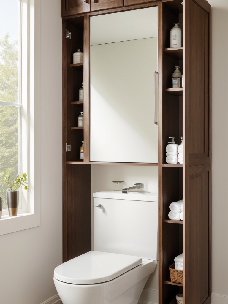 small-bathroom-storage-solutions-to-maximize-space-compact-layout-including-clever-built-shelving-over-toilet-cabinets-mirrored-cabinets-to-create-ill