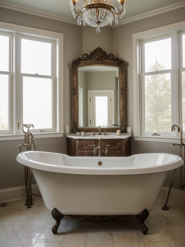 such-incorporating-clawfoot-tubs-antique-inspired-fixtures-along-ornate-mirror-frames-chandelier-lighting