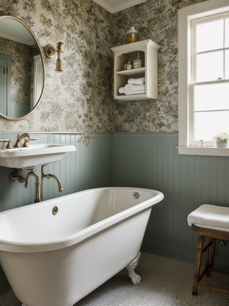 vintage-bathroom-ideas-that-capture-nostalgia-yesteryears-incorporating-retro-wallpaper-classic-pedestal-sinks-statement-clawfoot-tubs-timeless-charmi
