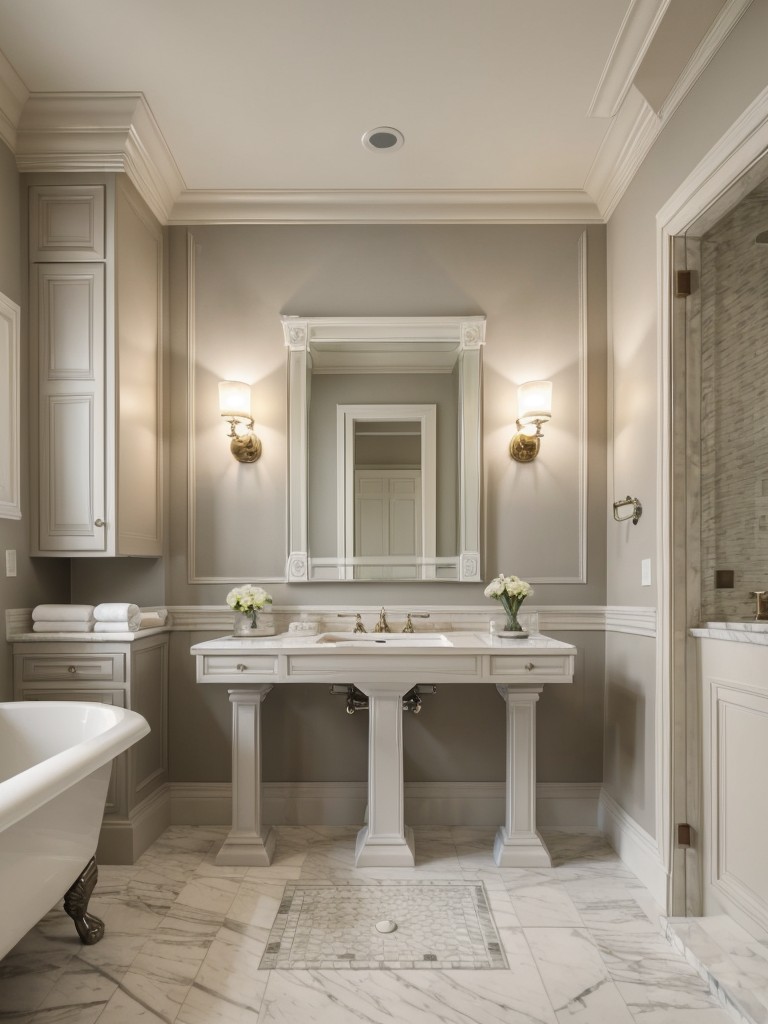 traditional-bathroom-ideas-classic-elements-such-pedestal-sink-wainscoting-ornate-mirrors-timeless-elegant-atmosphere
