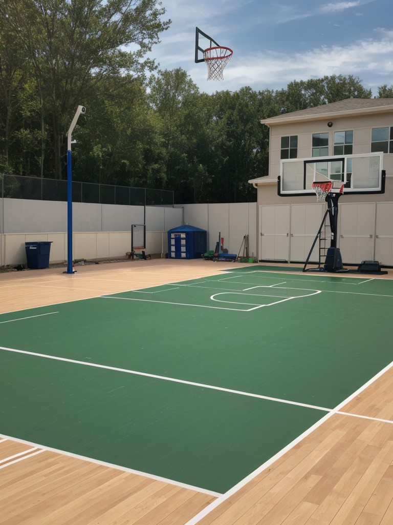 build-mini-sports-court-basketball-soccer-volleyball-complete-child-sized-equipment