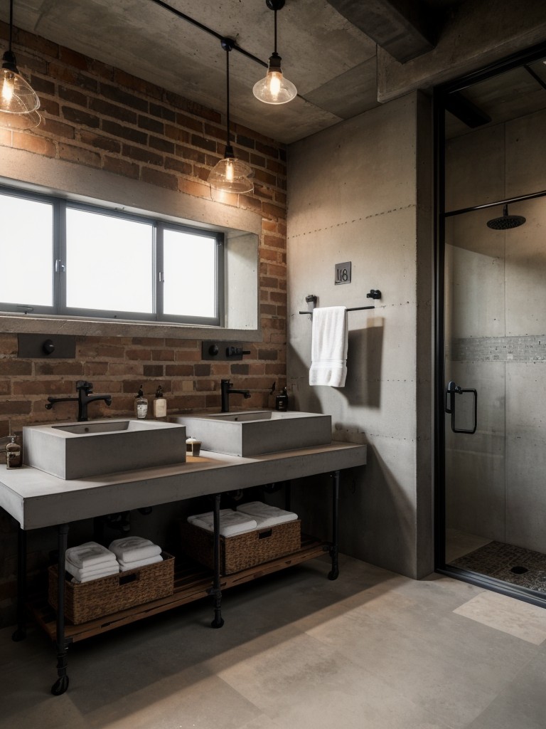 industrial-bathroom-ideas-raw-materials-like-exposed-brick-concrete-countertops-metal-fixtures-rugged-edgy-aesthetic