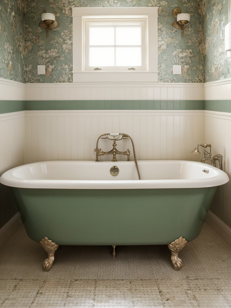 vintage-bathroom-ideas-antique-fixtures-clawfoot-tubs-retro-wallpaper-charming-nostalgic-vibe