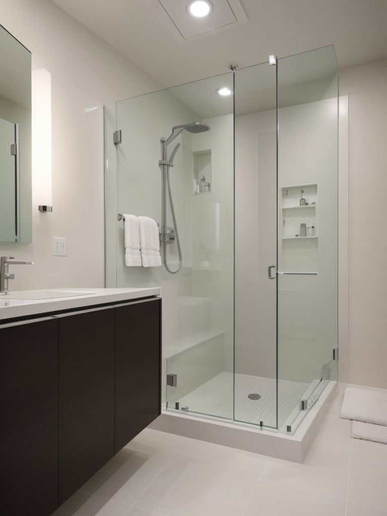 contemporary-bathroom-ideas-sleek-finishes-geometric-patterns-minimalist-decor-consider-incorporating-frameless-glass-shower-recessed-lighting-modern-