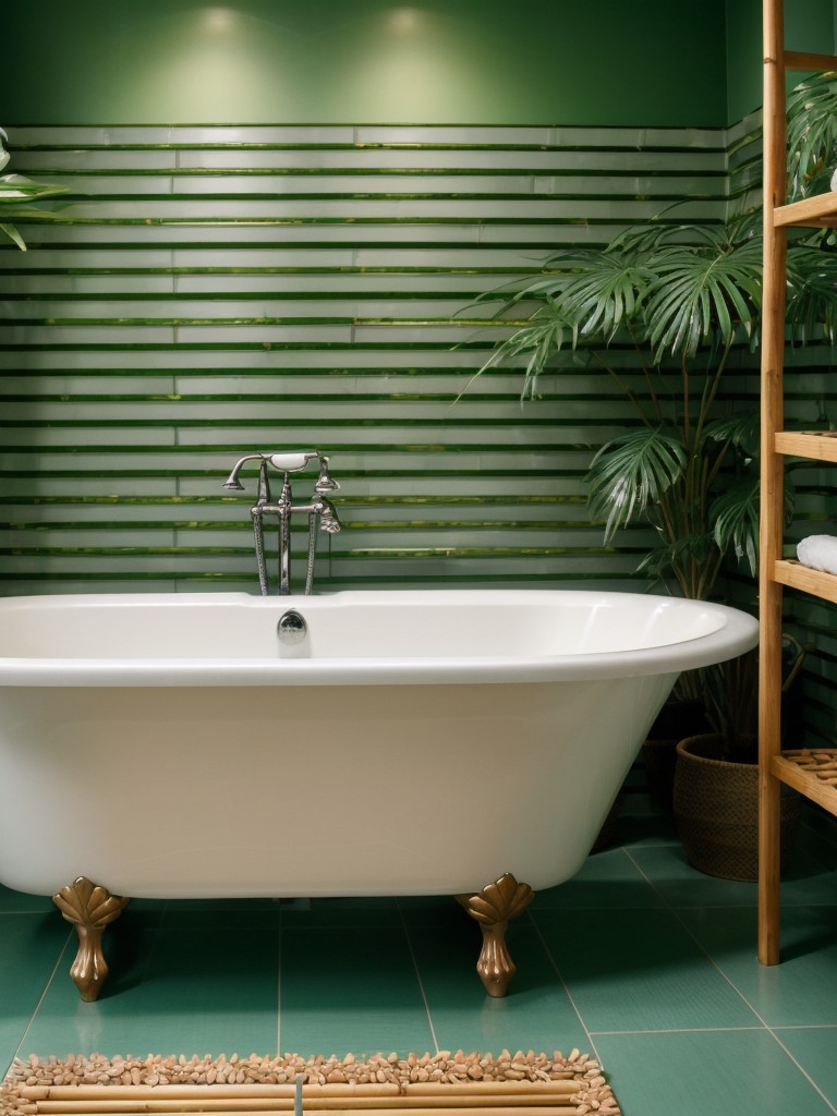 tropical-bathroom-ideas-vibrant-colors-bamboo-accents-tropical-plants-consider-incorporating-rainfall-showerhead-freestanding-bathtub-relaxing-oasis