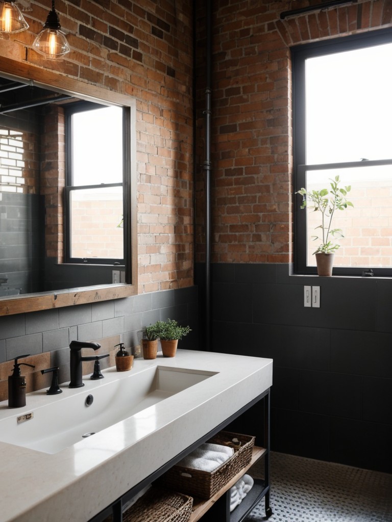 industrial-bathroom-ideas-exposed-brick-walls-metal-fixtures-giving-your-space-trendy-urban-look