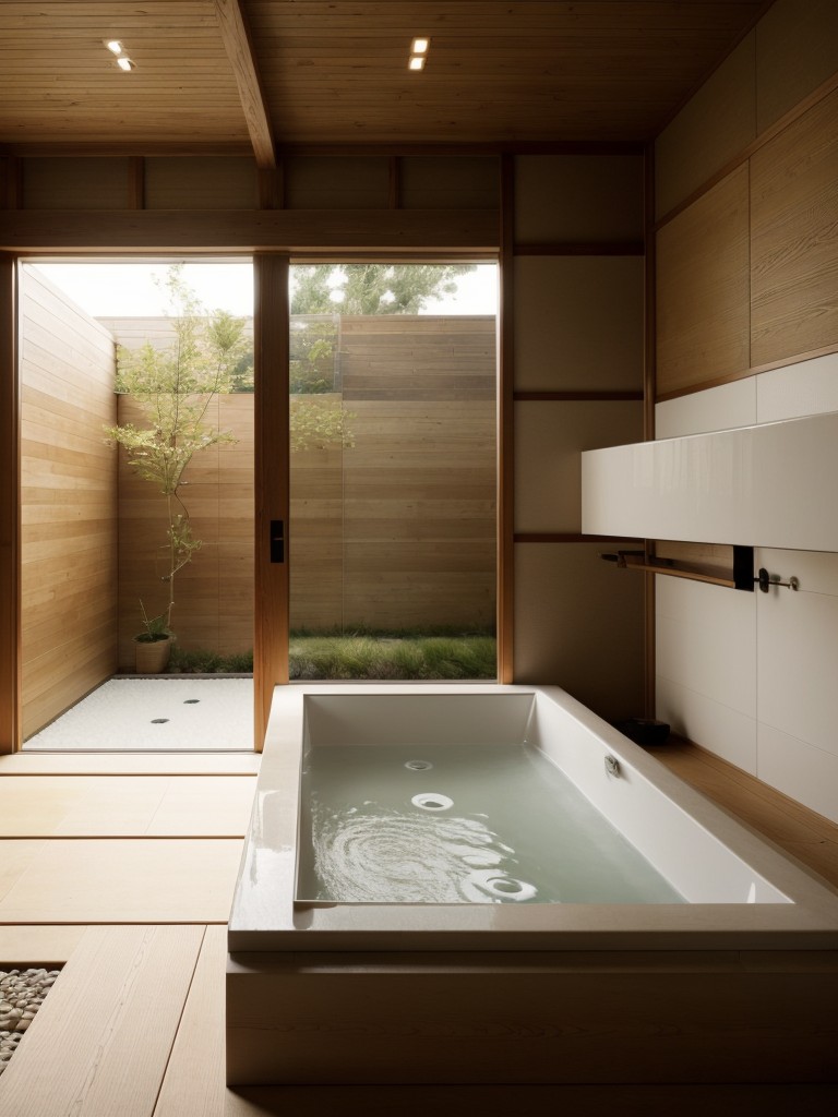 japanese-inspired-bathroom-ideas-minimalism-natural-materials-soaking-tub-zen-like-serene-ambiance