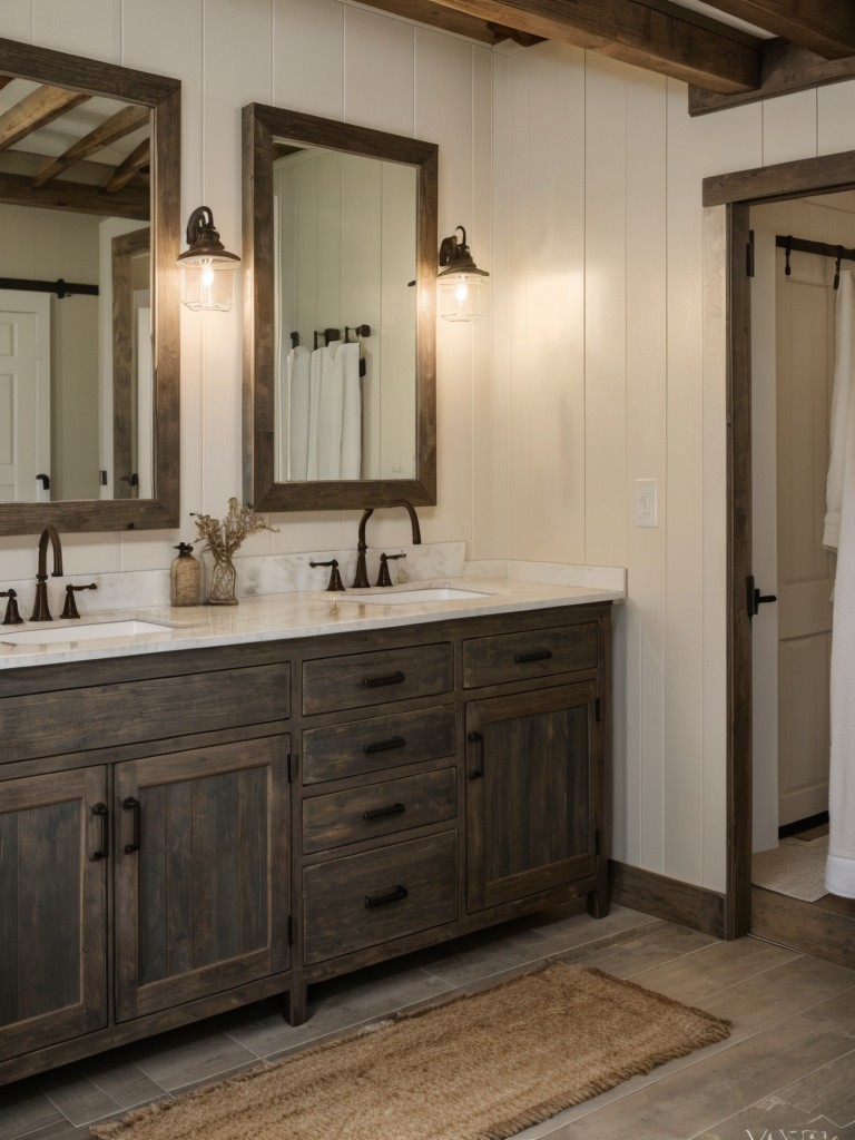 farmhouse-bathroom-ideas-farmhouse-style-vanities-distressed-finishes-vintage-inspired-fixtures-cozy-rustic-look