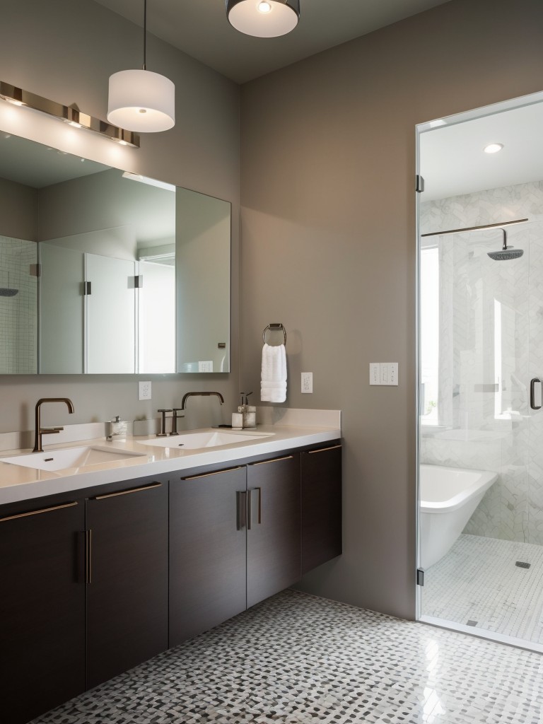 contemporary-bathroom-ideas-bold-patterns-unique-lighting-fixtures-artistic-elements-modern-edgy-aesthetic
