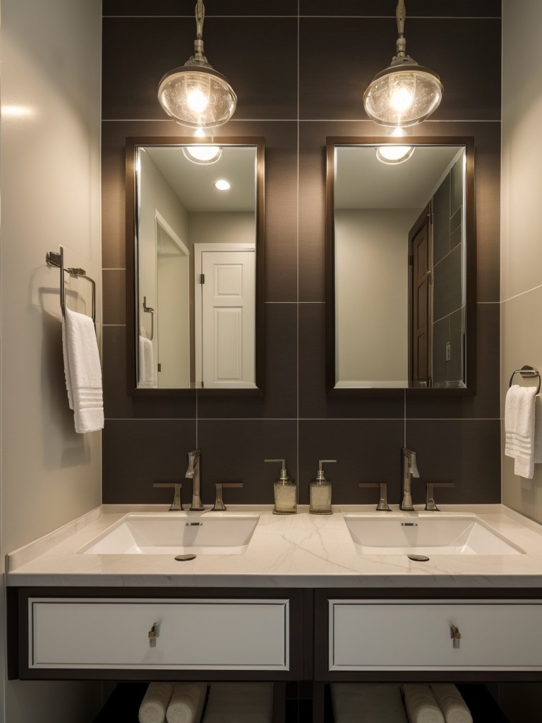 experimenting-eclectic-lighting-fixtures-decorative-mirrors-to-create-visually-stunning-bathroom-ambiance