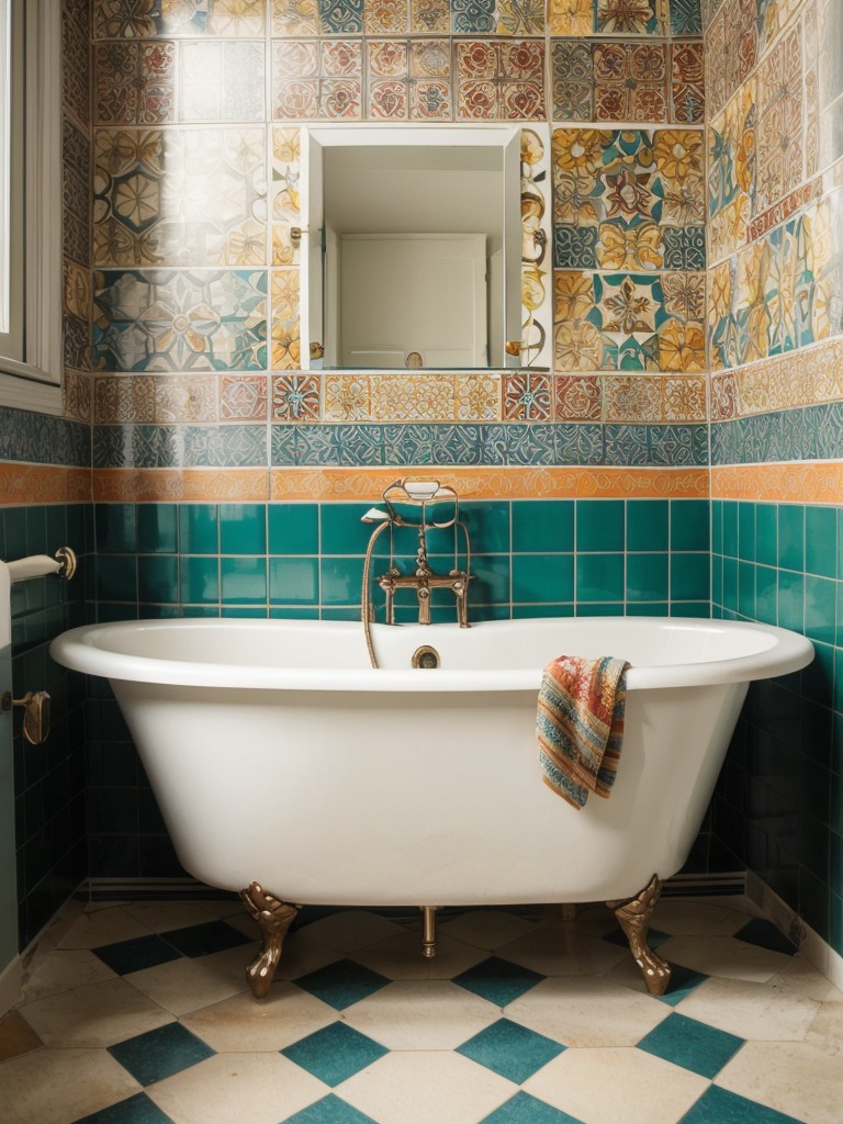 eclectic-bathroom-ideas-mix-different-styles-patterns-combining-vintage-accessories-colorful-tiles-bohemian-inspired-decor