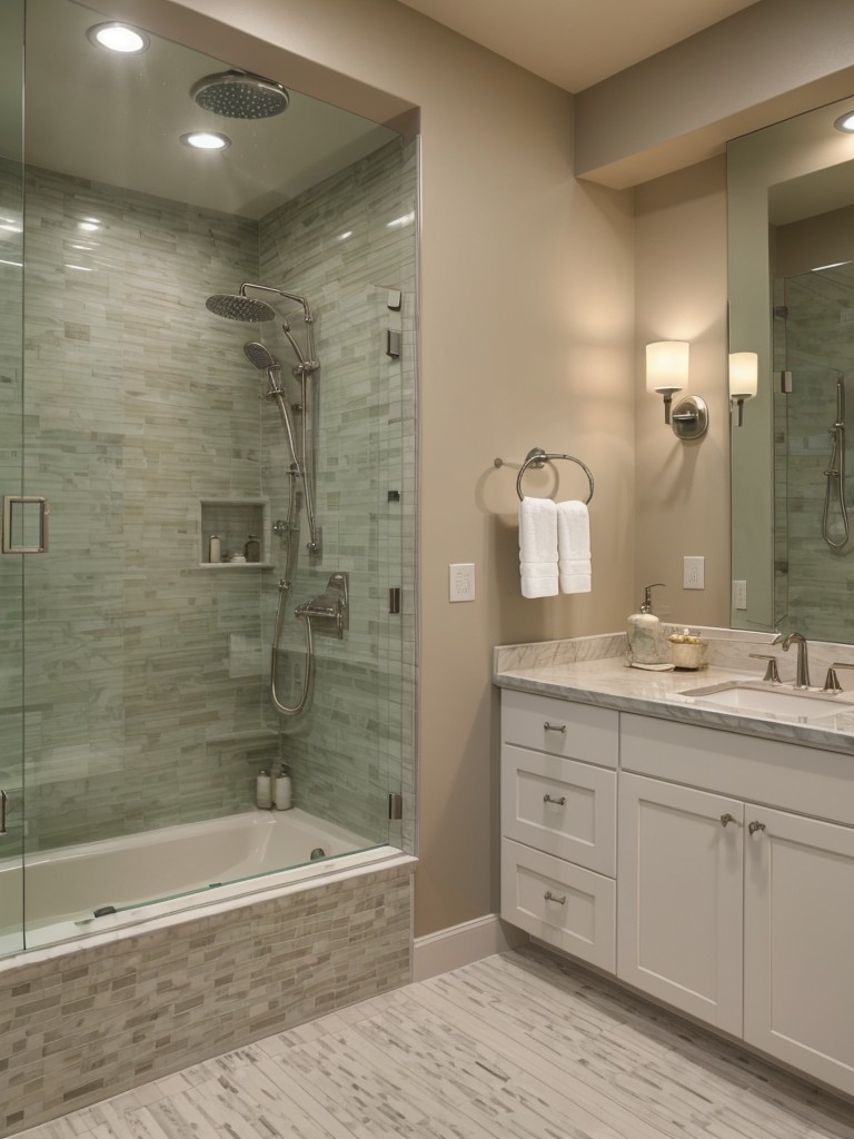 spa-like-bathroom-ideas-serene-ambiance-soothing-colors-luxurious-amenities-incorporating-freestanding-bathtub-rain-shower-head