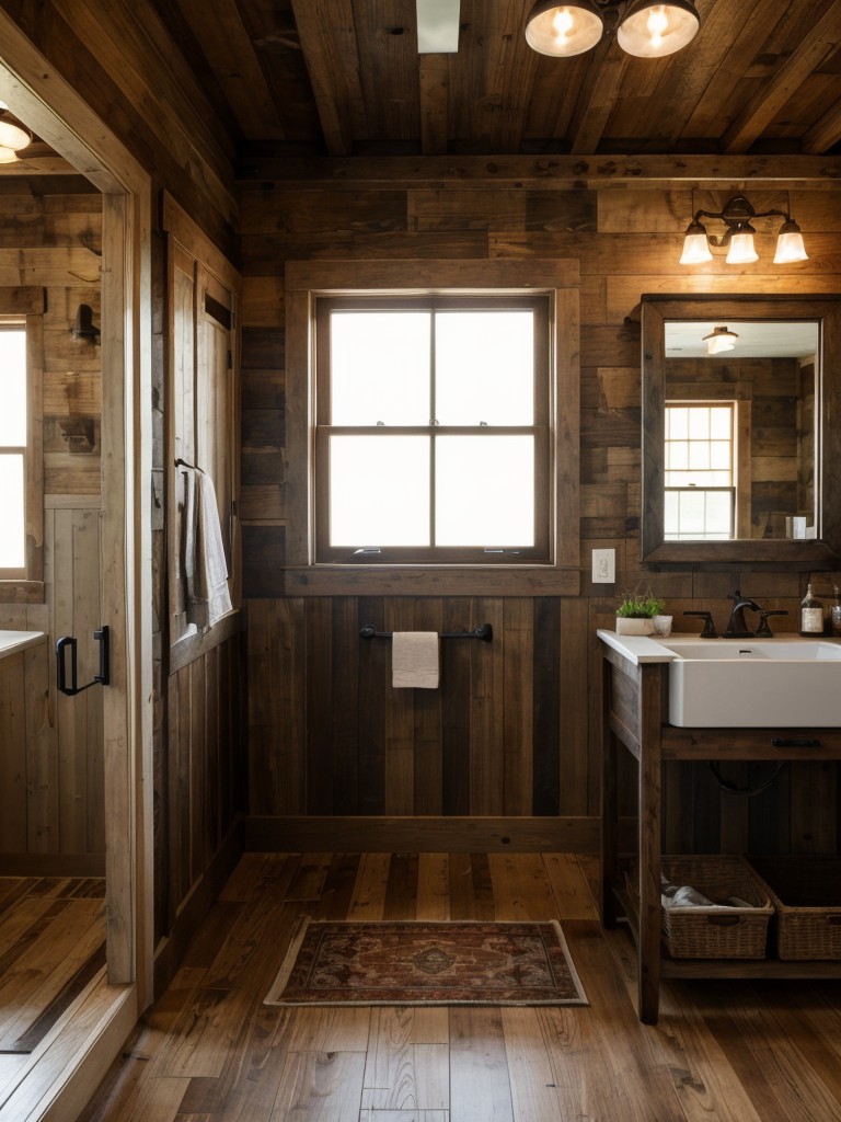 create-rustic-retreat-wood-paneled-accent-wall-farmhouse-style-fixtures-vintage-inspired-accessories