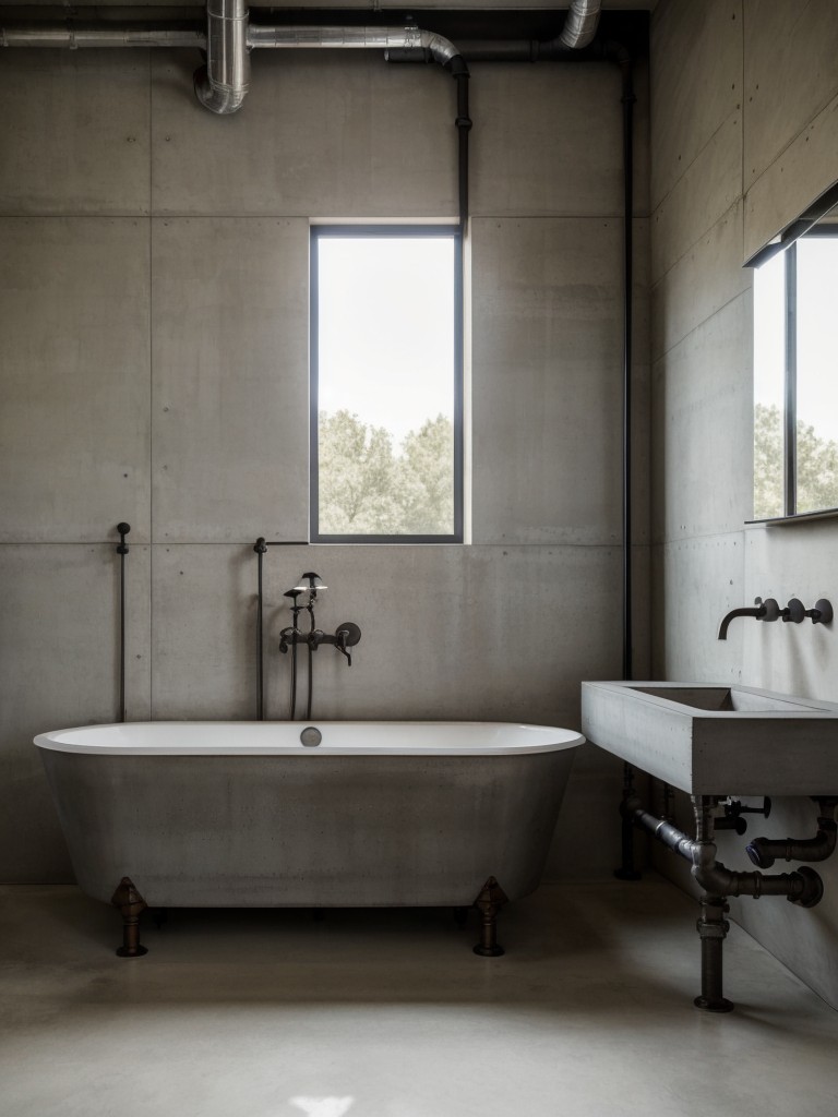 industrial-style-bathroom-ideas-that-embrace-raw-unfinished-elements-utilizing-concrete-walls-exposed-pipes-metal-accents