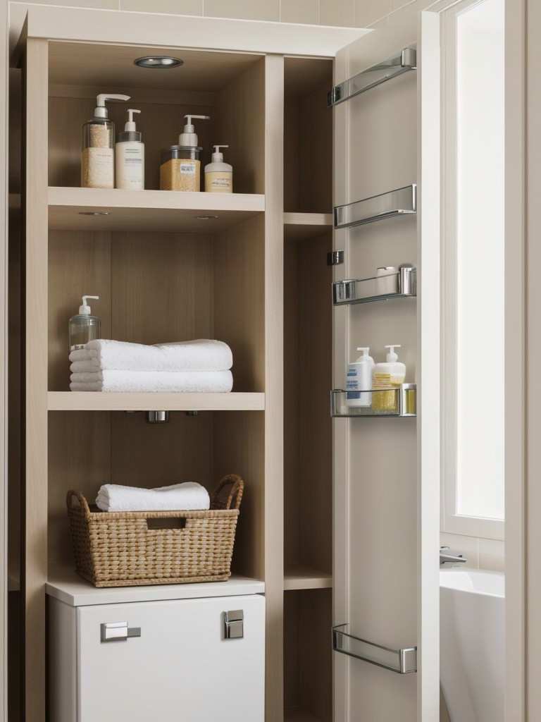 clever-shelving-solutions-that-utilize-vertical-space-to-store-towels-toiletries-small-bathroom