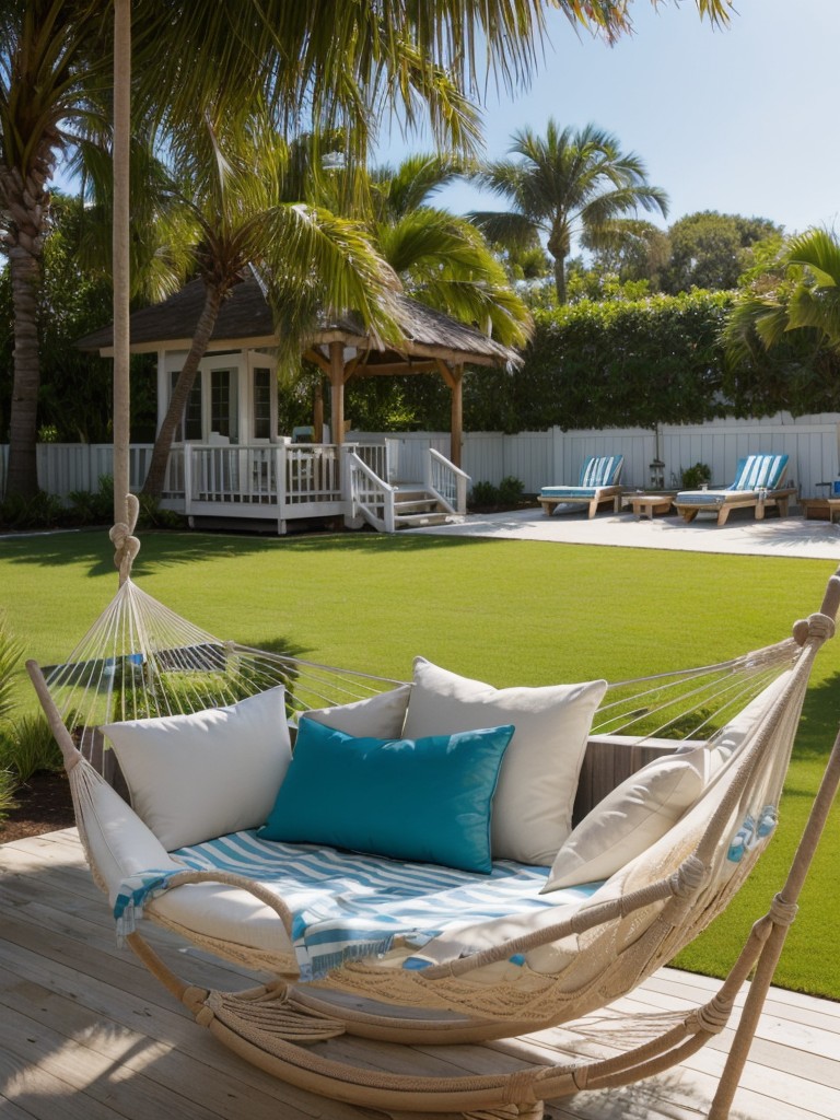 coastal-backyard-oasis-ideas-nautical-decor-hammock-relaxation-small-beach-area-sunbathing