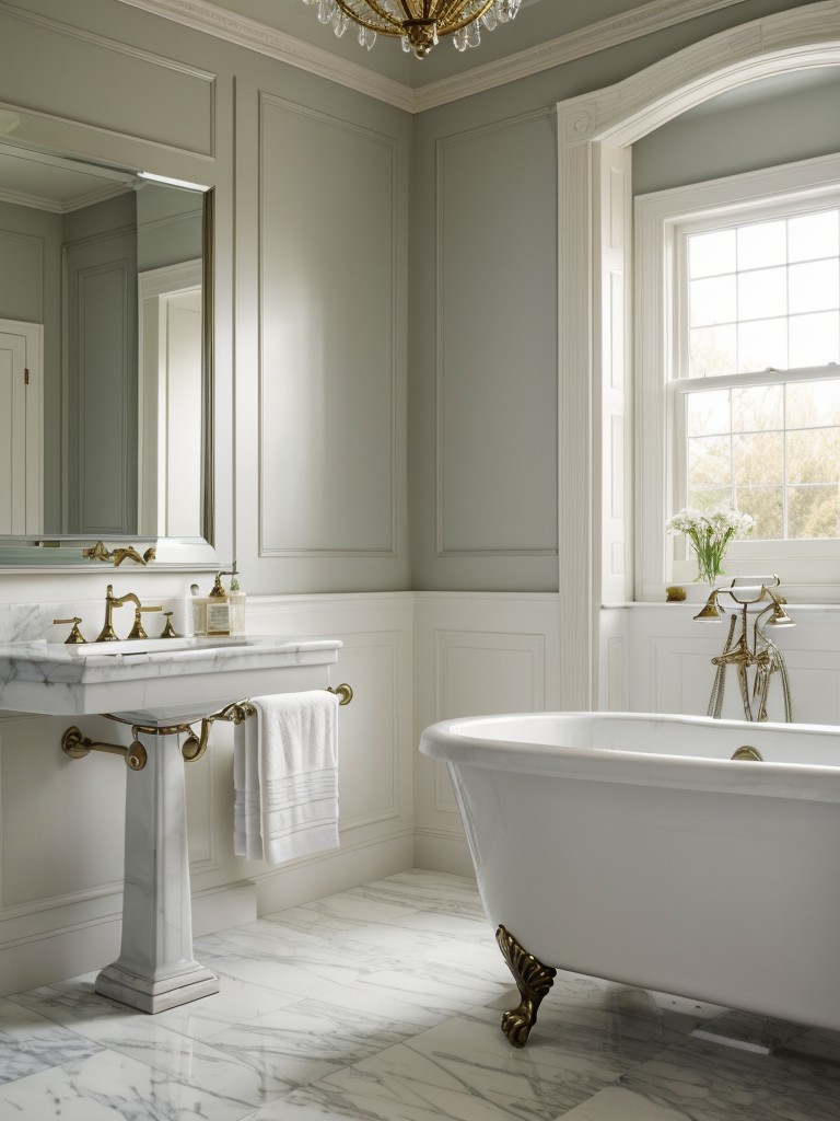 traditional-bathroom-design-classic-elements-such-freestanding-bathtub-marble-countertops-ornate-mirror-frames-timeless-appeal