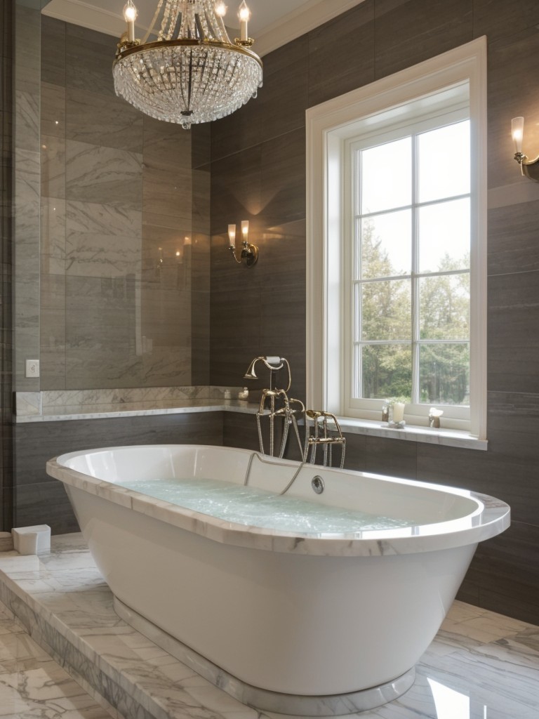 luxurious-bathroom-design-ideas-marble-countertops-chandelier-soaking-tub-creating-spa-like-atmosphere-relaxation