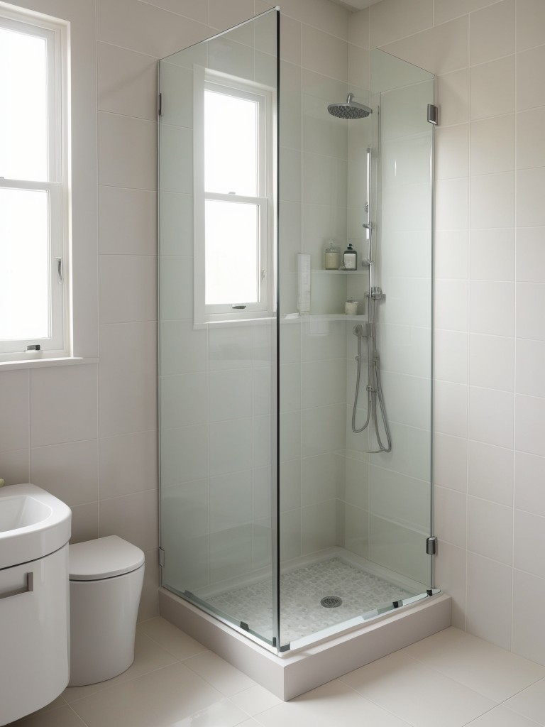 small-bathroom-ideas-clever-storage-solutions-compact-fixtures-glass-shower-enclosure-to-maximize-space