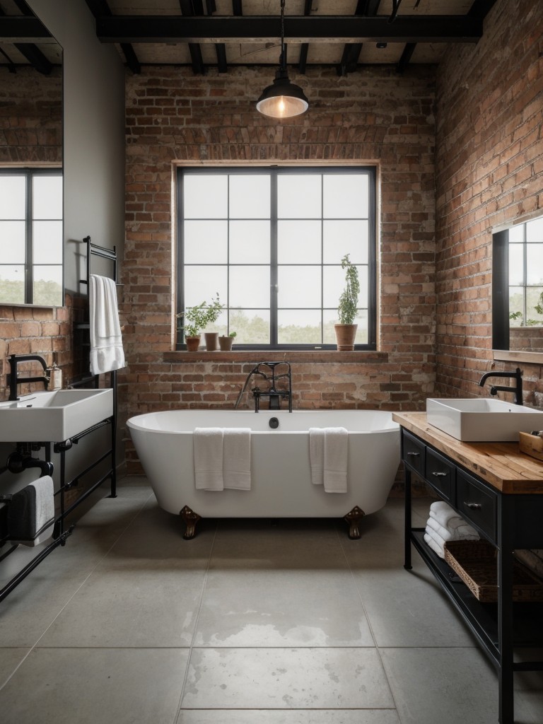 industrial-bathroom-ideas-exposed-brick-walls-metal-fixtures-raw-urban-inspired-design