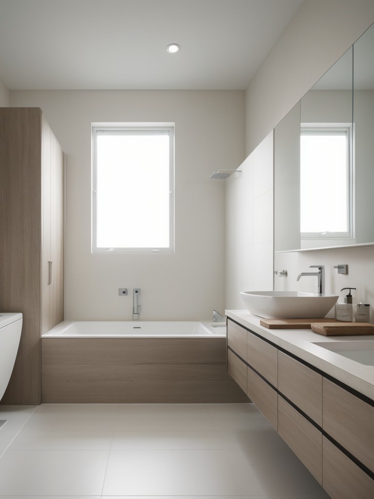 minimalist-bathroom-ideas-clean-sleek-design-neutral-color-palette-minimal-clutter