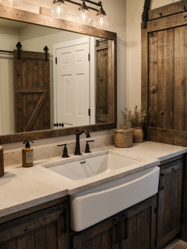 farmhouse-bathroom-ideas-combining-rustic-country-inspired-elements-such-barn-doors-vintage-inspired-lighting-cozy-farmhouse-sink