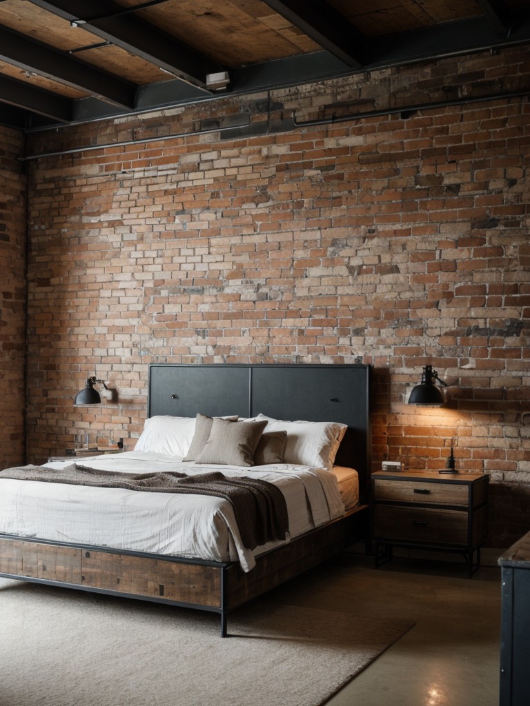 industrial-chic-bedroom-design-incorporating-exposed-brick-walls-metal-accents-salvaged-furniture-rustic-yet-modern-look