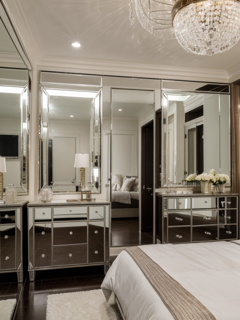 glamorous-hollywood-inspired-bedroom-ideas-luxurious-furniture-mirrored-surfaces-hint-sparkle