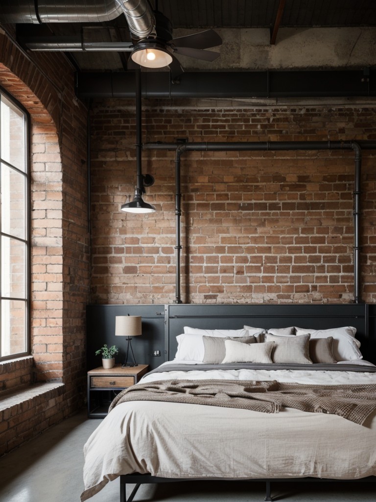 industrial-bedroom-ideas-exposed-brick-walls-metal-accents-warehouse-inspired-design