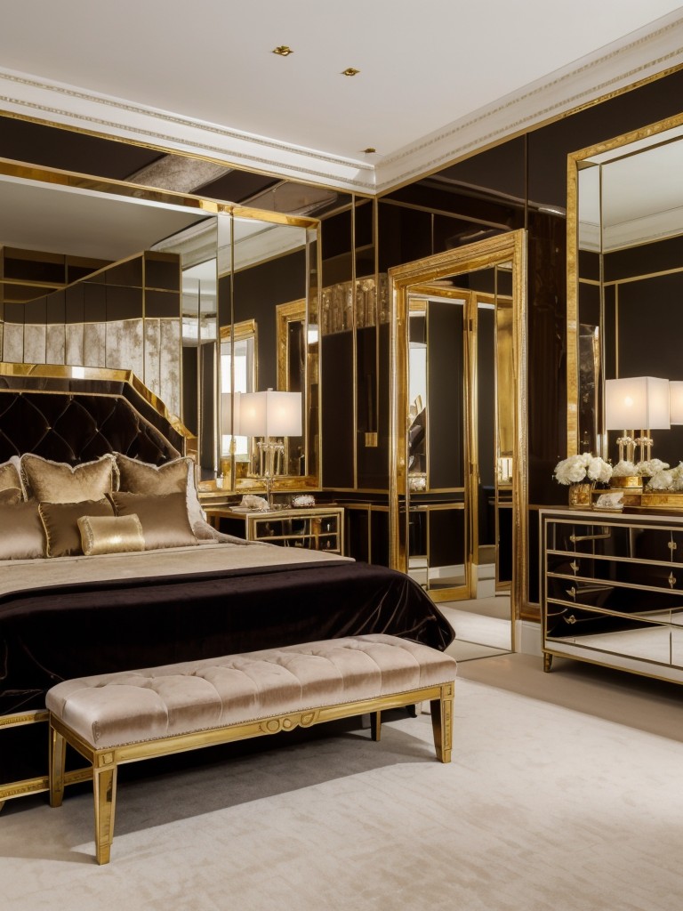 glamorous-hollywood-bedroom-ideas-luxurious-velvet-mirrored-surfaces-touch-gold-glamorous-opulent-look