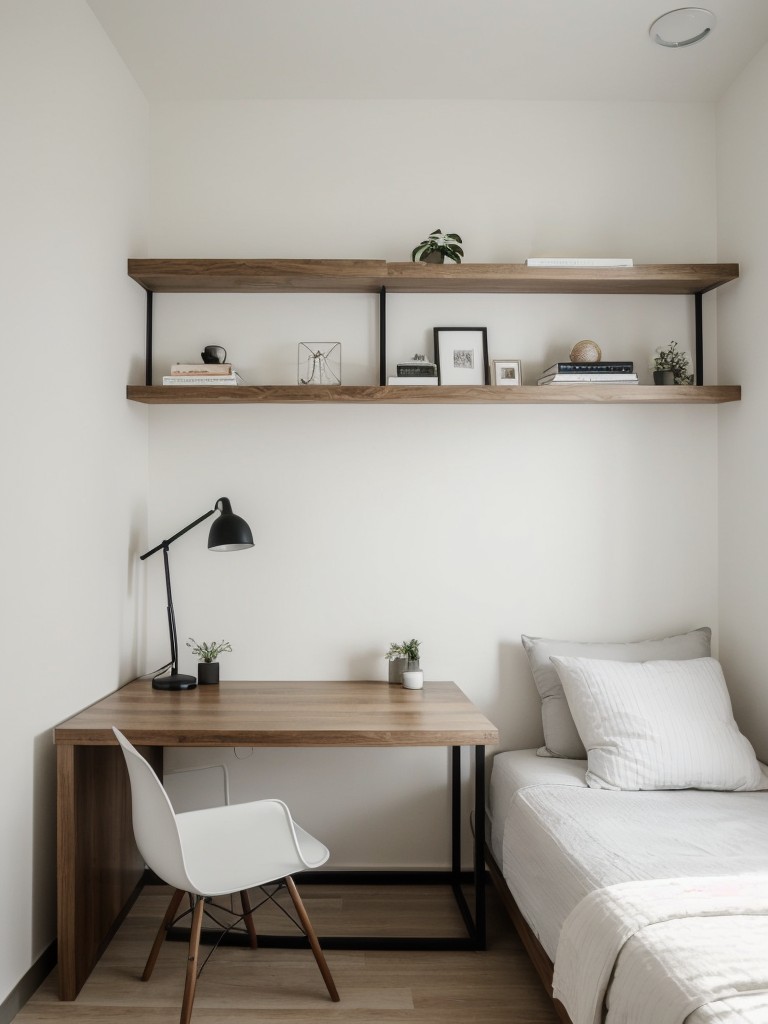 minimalist-bedroom-ideas-simple-color-scheme-clean-clutter-free-design-featuring-platform-bed-floating-shelves-sleek-desk-added-functionality